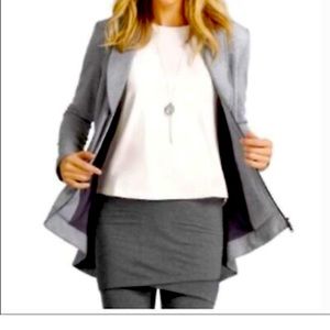 Cabi “drop off” jacket.  Grey.  Size medium.
